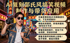 AI邵氏风搞笑视频制作思路及带货应用资料（创作者适用）