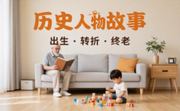历史人物故事框架出生转折终老