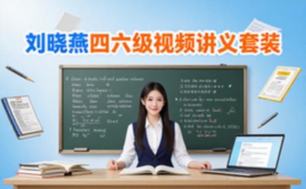 刘晓燕四六级全套资料学生适用含课程讲义视频版