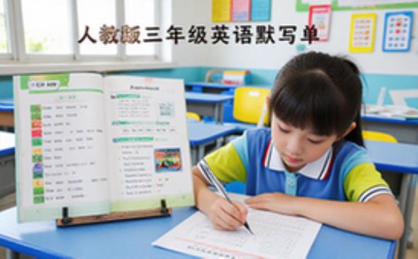人教版PEP三年级下册英语默写单学生巩固知识资料