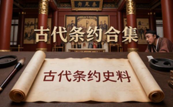 古代条约史料合集-历史研究者-历代对外条约研究-文字记录资料