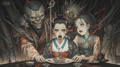 红衣怪物飘在茶田边，兄妹惊魂四天高烧不退