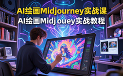AI绘画入门课-Midjourney教程-助创作画作-26节视频