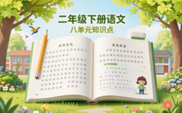 二年级下册语文八单元知识点整理春季学习素材资料