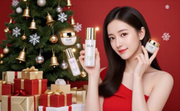 OLAY双旦护肤品海报-商家-促销氛围营造-精美设计-图片资料