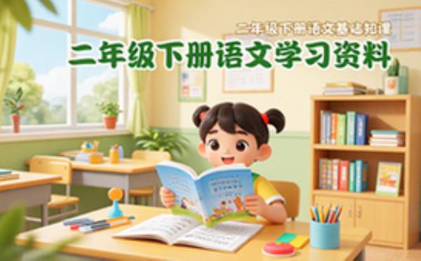 二年级下册语文课后基础知识学习注音版资料
