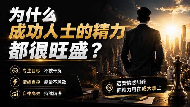 付费文章：为什么成功人士的精力都很旺盛？
