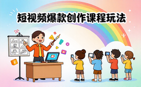 短视频爆款创作课程-萌娃适用-解锁漫画等热门玩法-视频课程