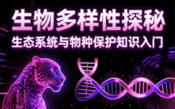 生物多样性探秘科普书 生态系统与物种保护知识入门
