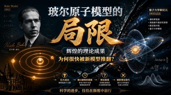 玻尔原子模型的局限，辉煌的理论成果为何很快被新模型推翻