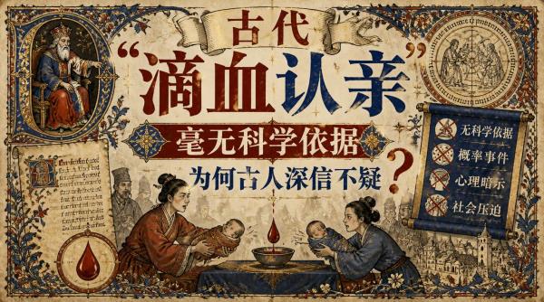 古代“滴血认亲”毫无科学依据，为何古人深信不疑