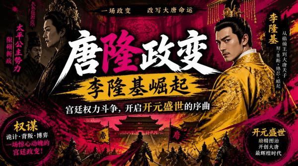唐隆政变李隆基崛起：宫廷权力斗争，开启开元盛世的序曲