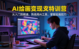 AI绘画变现特训营课程适合新手从入门到精通掌握技巧
