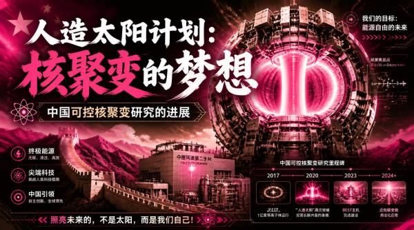 人造太阳计划：核聚变的梦想，中国可控核聚变研究的进展