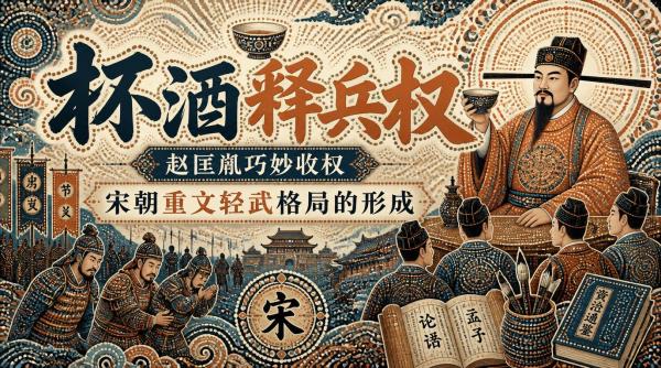 杯酒释兵权：赵匡胤巧妙收权，宋朝重文轻武格局的形成