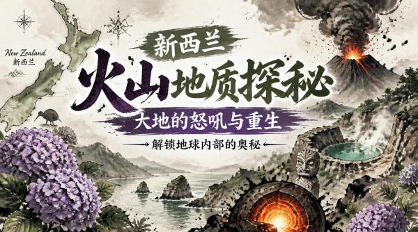 新西兰火山地质探秘：大地的怒吼与重生，解锁地球内部的奥秘
