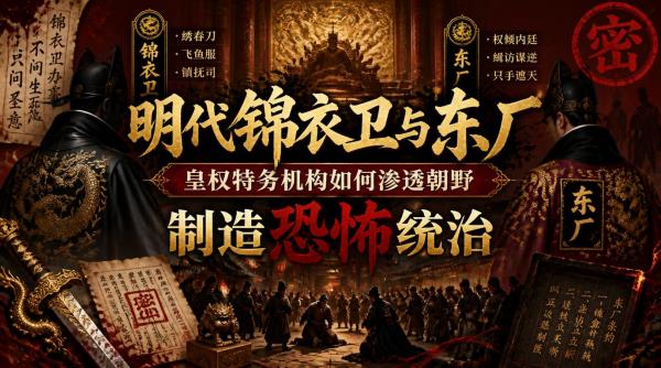 明代锦衣卫与东厂：皇权特务机构如何渗透朝野，制造恐怖统治