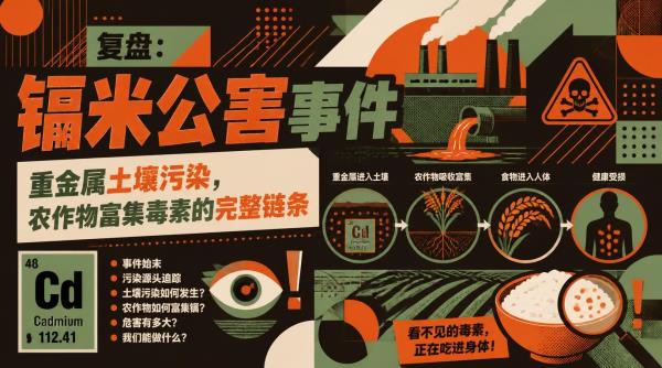 镉米公害事件复盘：重金属土壤污染，农作物富集毒素的完整链条