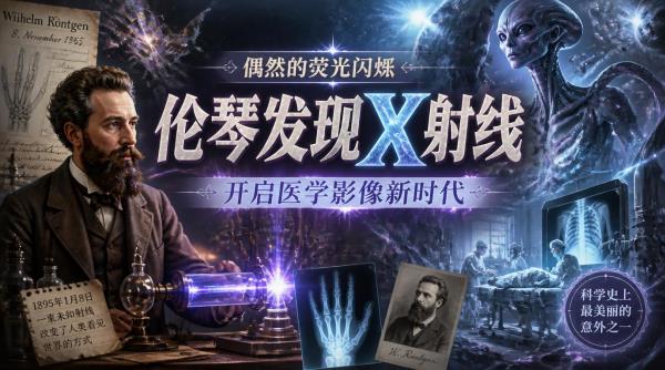 伦琴发现X射线：偶然的荧光闪烁，开启医学影像新时代