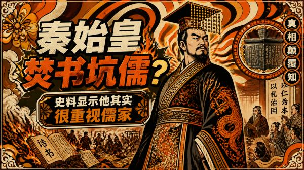 秦始皇焚书坑儒？史料显示他其实很重视儒家