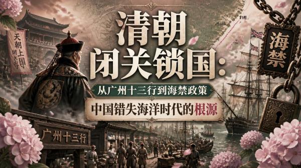清朝闭关锁国：从广州十三行到海禁政策，中国错失海洋时代的根源