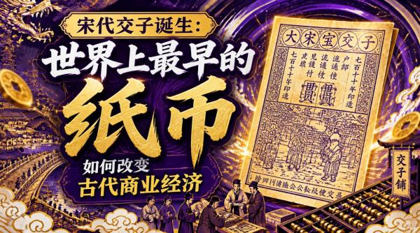 宋代交子诞生：世界上最早的纸币如何改变古代商业经济