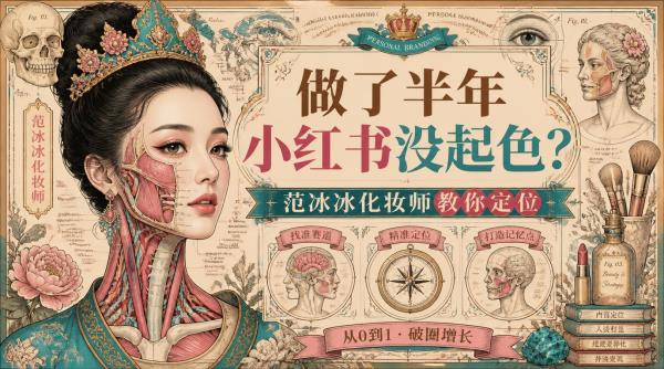 做了半年小红书没起色？范冰冰化妆师教你定位