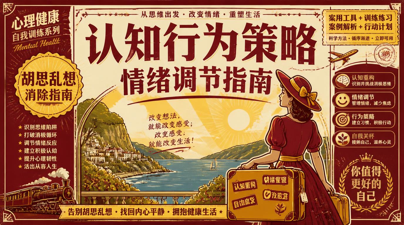 认知行为策略情绪调节指南 胡思乱想消除心理健康自我训练