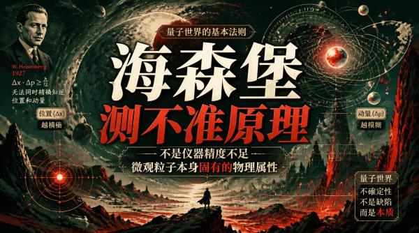 海森堡测不准原理，不是仪器精度不足，微观粒子本身固有的物理属性