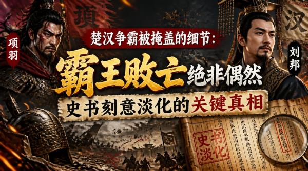 楚汉争霸被掩盖的细节：霸王败亡绝非偶然，史书刻意淡化的关键真相