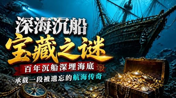 深海沉船宝藏之谜：百年沉船深埋海底，承载一段被遗忘的航海传奇