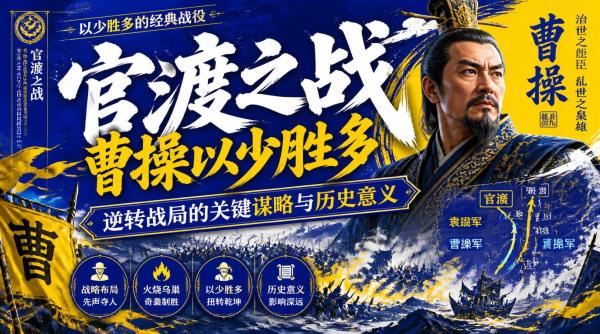 官渡之战曹操以少胜多：逆转战局的关键谋略与历史意义