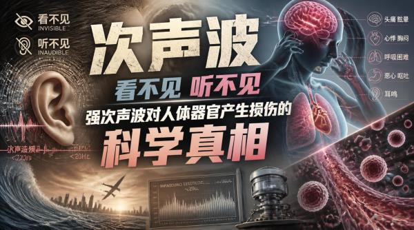 次声波看不见听不见，强次声波对人体器官产生损伤的科学真相