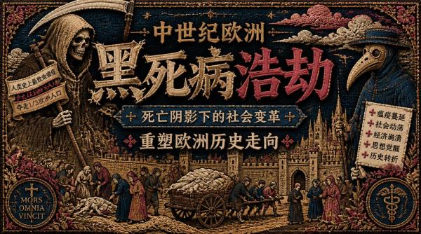 中世纪欧洲黑死病浩劫：死亡阴影下的社会变革，重塑欧洲历史走向