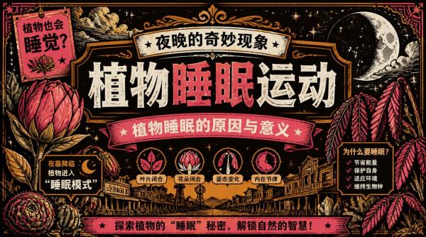 植物睡眠运动：夜晚的奇妙现象，植物睡眠的原因与意义