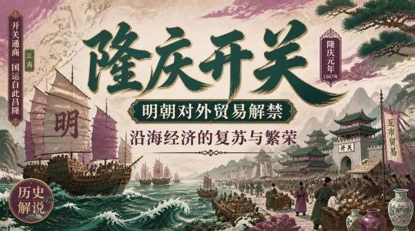 隆庆开关：明朝对外贸易解禁，沿海经济的复苏与繁荣