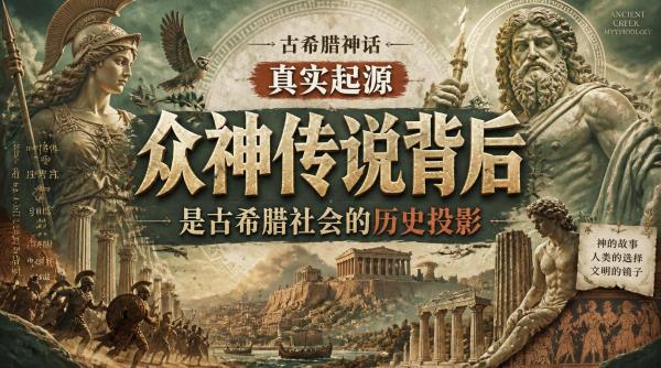 古希腊神话真实起源：众神传说背后，是古希腊社会的历史投影