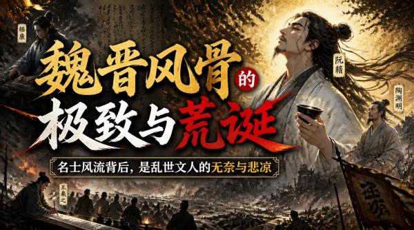魏晋风骨的极致与荒诞：名士风流背后，是乱世文人的无奈与悲凉