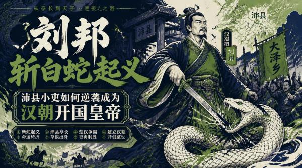 刘邦斩白蛇起义：沛县小吏如何逆袭成为汉朝开国皇帝