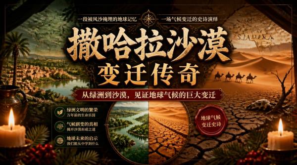 撒哈拉沙漠变迁传奇：从绿洲到沙漠，见证地球气候的巨大变迁