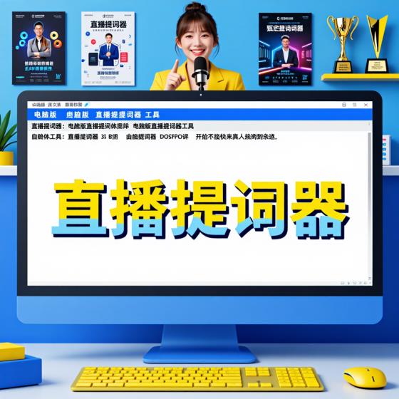 电脑版直播提词器-主播自媒体人适用-滚动字幕提示工具-软件资料