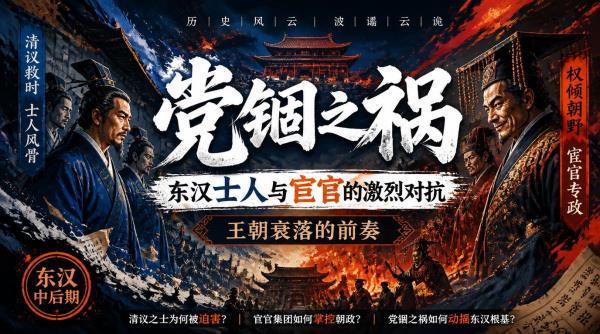 党锢之祸：东汉士人与宦官的激烈对抗，王朝衰落的前奏