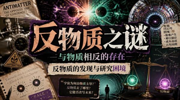 反物质之谜：与物质相反的存在，反物质的发现与研究困境