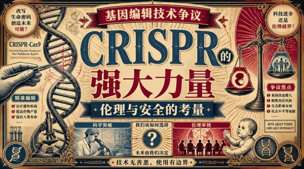 基因编辑技术争议：CRISPR的强大力量，伦理与安全的考量