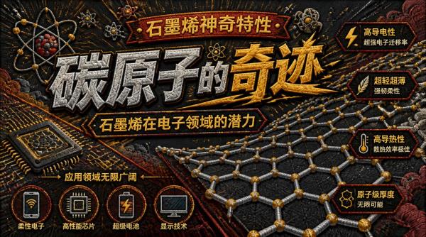 石墨烯神奇特性：碳原子的奇迹，石墨烯在电子领域的潜力