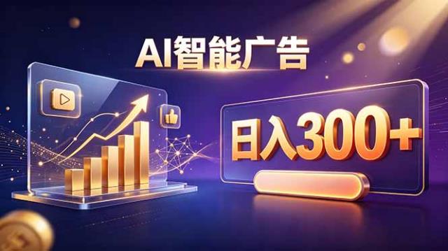 不露脸、不直播，AI 智能广告日入 300  是怎么做到的？