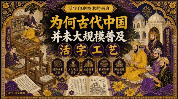 活字印刷技术的兴衰，为何古代中国并未大规模普及活字工艺