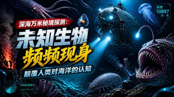 深海万米秘境探测：未知生物频频现身，颠覆人类对海洋的认知