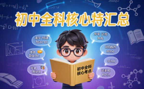 初中全科核心考点汇总高质量精品重构版资料