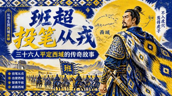 班超投笔从戎：三十六人平定西域的传奇故事